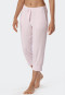 Loungehose 3/4-lang Modal Bündchen Punkte powder pink - Mix+Relax