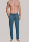 Long lounge pants interlock blue checkered - Mix+Relax