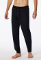 Pantaloni lunghi in stile lounge con fasce elastiche sulle caviglie in jersey di colore nero - Mix+Relax