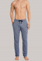 Loungehose lang Jersey dunkelblau meliert - Mix & Relax Cotton