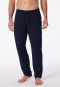 Pantaloni lunghi in stile lounge in jersey di colore blu scuro - Mix + Relax