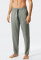 Loungehose lang Jersey khaki gemustert - Mix+Relax