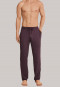 Loungehose lang Jersey rotbraun - Mix & Relax Cotton Modal