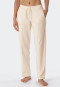 Loungehose lang Jersey Streifen sand - Mix+Relax