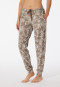 Lounge pants long modal cuffs taupe - Mix+Relax