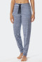 Pantalon de détente long poignets en modal noir - Mix + Relax