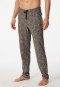 Loungebroek lang biologisch katoen bladeren taupe - Mix+Relax