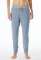 Loungehose lang Organic Cotton Bündchen jeans-meliert - Mix+Relax