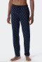 Pantalon d'intérieur coton bio bleu foncé imprimé - Mix+Relax