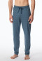 Pantaloni Lounge lunghi jeans in Organic Cotton blu fantasia - Mix+Relax Organic Cotton