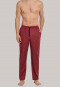 Pantalon d'intérieur long bordeaux à motifs - Mix+Relax