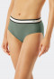 Midi bikini bottoms lined elastic waistband khaki - California Dream