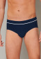 Midi brief double rib organic cotton dark blue - Retro Rib