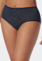 Midi panties 2-pack midnight blue and white ringed - Modal Essentials