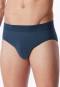 Minislip met patroon, diepblauw - Comfort Fit