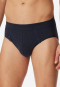 Minislip biologisch katoen biezen blauw-gemêleerd - comfortabele pasvorm