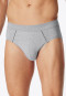 Mini briefs Organic Cotton piping gray melange - Comfort Fit