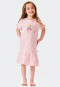 Camicia da notte a maniche corte in cotone biologico, balza, fiori, ballerina, rosa - Princess Lillifee