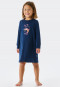 Chemise de nuit manches longues coton bio koala lune effet pailleté bleu foncé - Girls World