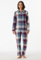 Pyjama lang flanel biologisch katoen geruit veelkleurig - Selected! Premium