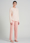 Pyjama long col montant interlock rose tendre - Simplicity