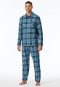Pyjama Webware Flanell jeansblau kariert - Selected Premium Warming