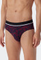 Rio-Slips 3er-Pack Organic Cotton schwarz gemustert mehrfarbig - 95/5