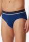 Confezione da 3 slip Rio in cotone biologico con elastico in vita blu / nero - 95/5