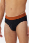 Slip Rio par lot de trois, ceinture élastiquée, coton bio multicolore - 95/5