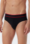 Rio briefs 3-pack organic cotton woven elastic waistband black - 95/5