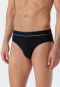 Rio-Slips 3er-Pack Organic Cotton Webgummibund schwarz - 95/5