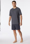 Pyjama short borstzak houtskool gedessineerd - Comfort Essentials