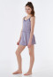 Pyjama short Organic Cotton V-hals streep indigo - Nightwear
