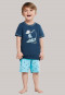 Pyjama short Hawaii Rat Surfer Palms bleu foncé - Rat Henry