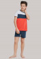 Pyjama kort jersey ronde hals colour blocking meerkleurig - Surfer Style