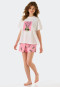 Pajamas short organic cotton pineapple white - Ocean Flow