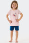 Schlafanzug kurz Organic Cotton Einhörner rosé - Girls World