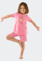 Schlafanzug kurz Organic Cotton Farm Küken pink - Girls World