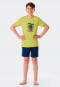 Short pajamas organic cotton lime - Siesta Digital