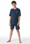 Short pyjamas Organic Cotton palm trees graphite - Nightwear