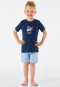 Pyjama court coton bio otarie bleu foncé - Boys World