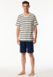 Short pyjamas striping lime white - Casual Nightwear