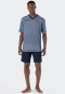 Schlafanzug kurz V-Ausschnitt Ringel air - Essentials Nightwear