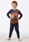 Schlafanzug lang Bagger dunkelblau - Boys World