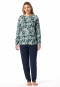 Pajamas long cuffs flowers multicolor - Comfort Nightwear