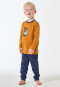 Pyjamas long pyjamas cuffs Dino curry - Kids Nightwear