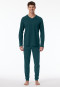 Pajamas long cuffs petroleum - Casual Essentials