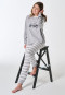 Pigiama lungo righe A righe grigio - Teens Nightwear