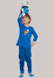 Pyjama lang boordjes superheld blauw/zwart- gemêleerd - Rat Henry