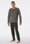 Pajamas long triangles taupe - Casual Essentials